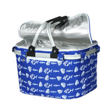 Picnic Basket Folding Bag Hamper Food Insulated Cover Storage