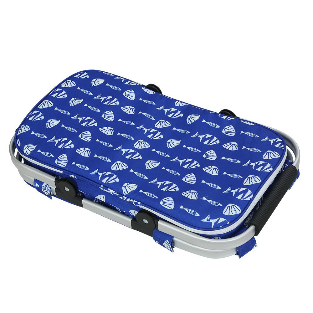 Picnic Basket Folding Bag Hamper Food Insulated Cover Storage