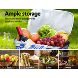 Picnic Basket Folding Bag Hamper Food Insulated Cover Storage