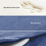 Seat Cushion Memory Foam Pillow Back Pain Relief Chair Pad Blue