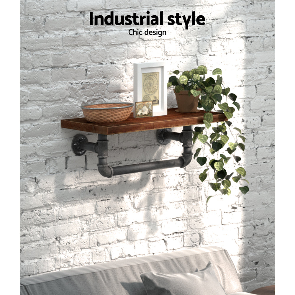 Floating DIY Pipe Shelf - IVES