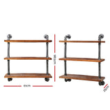 Floating DIY Pipe Shelf 3 Tiers - IRMA