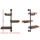 Floating DIY Pipe Shelf 3 Tiers - IVAN