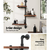 Floating DIY Pipe Shelf 3 Tiers - IVAN