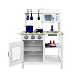 Kids Kitchen Play Set Wooden Pretend Toys Cooking Children Cookware Food