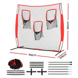 1.8m Football Soccer Net Portable Goal Net Training 3 Target Zone