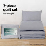 Quilt Cover Set Classic Grey King