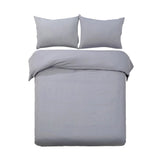 Quilt Cover Set Classic Grey Queen