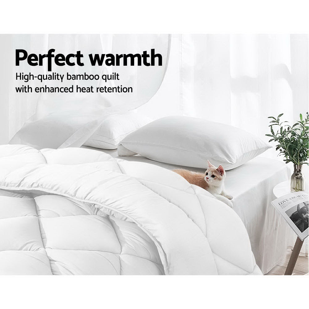 800GSM Microfibre Bamboo Quilt King