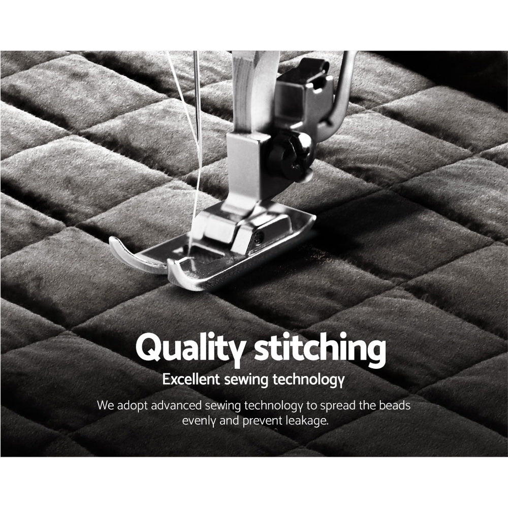 Faux Mink Quilt Charcoal Single