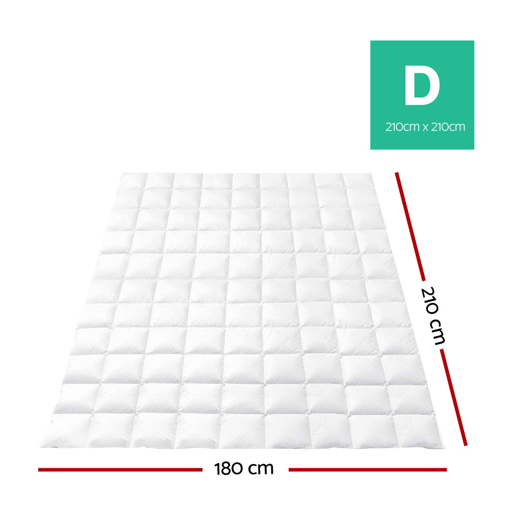 700GSM Goose Down Feather Quilt Double