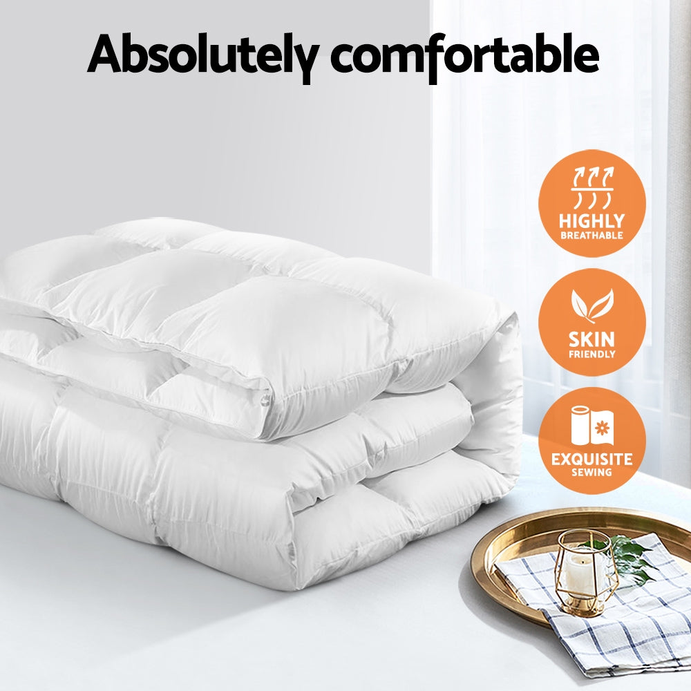800GSM Goose Down Feather Quilt Super King
