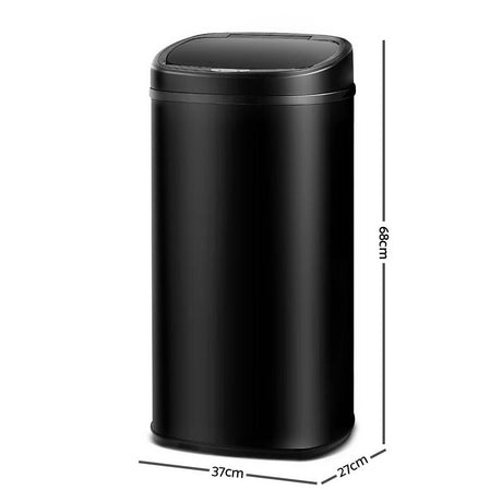 58L Motion Sensor Bin Rubbish Automatic Black