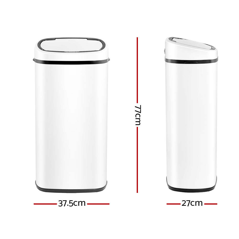 68L Motion Sensor Bin Rubbish Automatic White