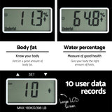 Body Fat Bathroom Scale Weighing Water Body Fat Gym 180KG