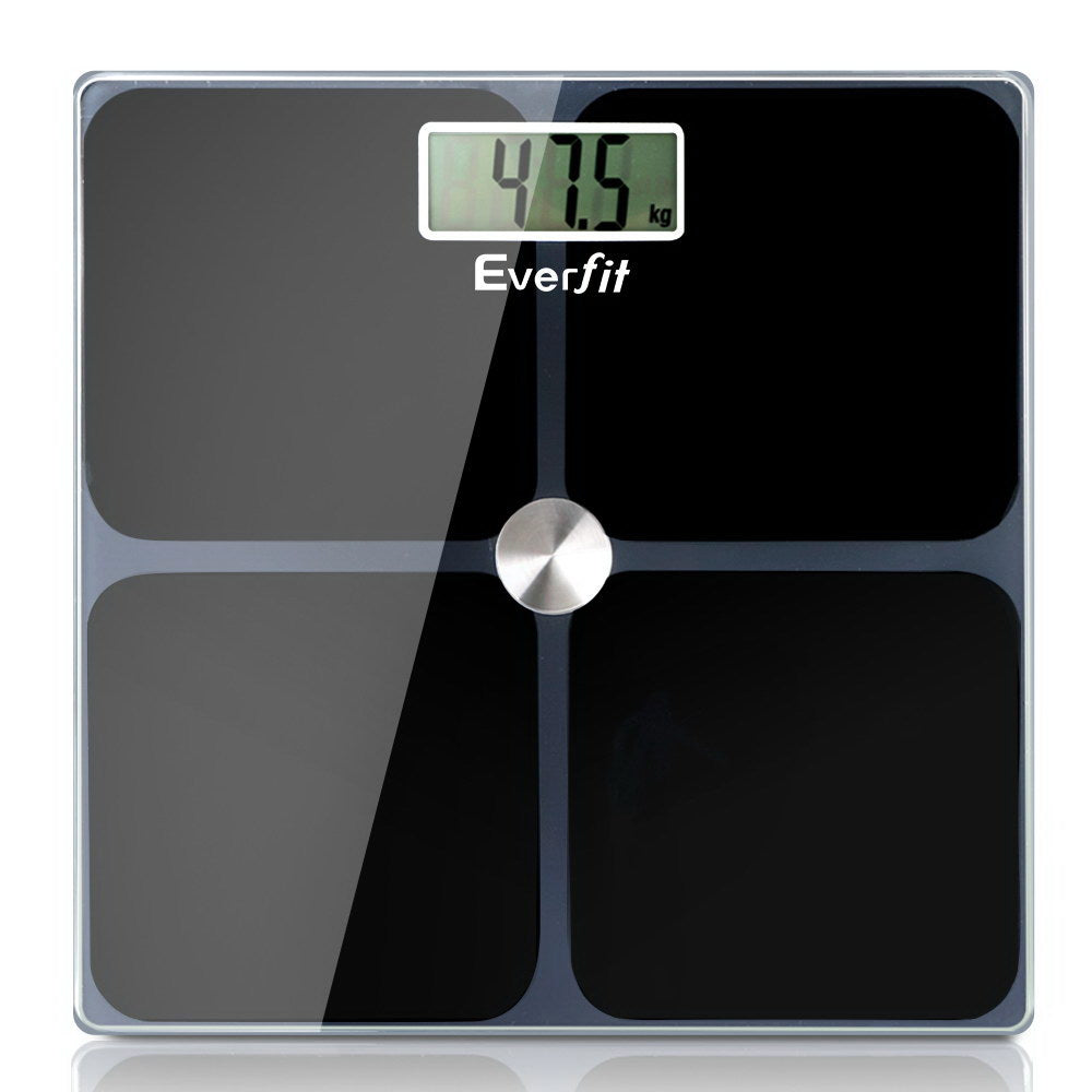 Body Fat Bathroom Scale Weighing Tracker Gym 180KG