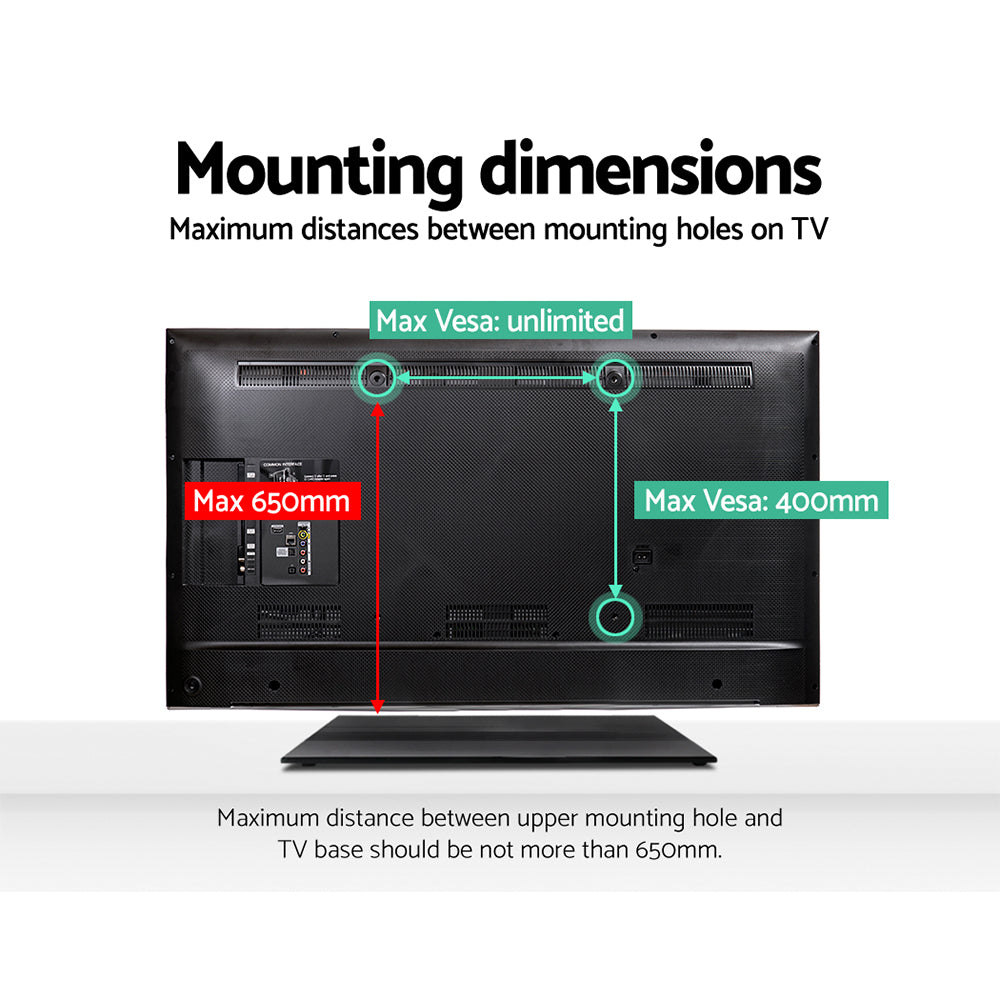 TV Stand Mount Bracket for 32"-65" Universal Pedestal Tabletop Desktop