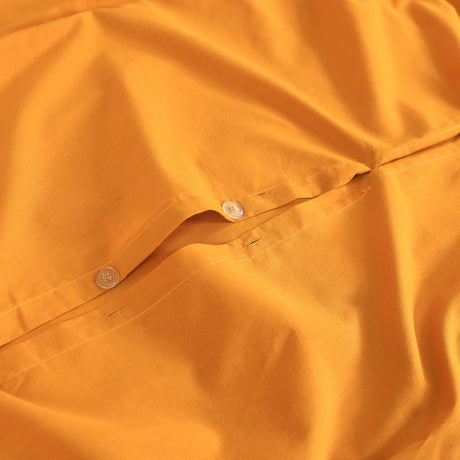 100% Egyptian Cotton Vintage Washed 500TC Mustard Double Quilt Cover Set