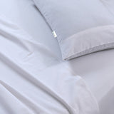 100% Egyptian Cotton Vintage Washed 500TC White Double Bed Sheets Set