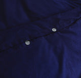 100% Egyptian Cotton Vintage Washed 500TC Navy Blue King Single Quilt Cover Set