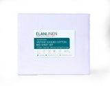 100% Egyptian Cotton Vintage Washed 500TC White King Single Bed Sheets Set