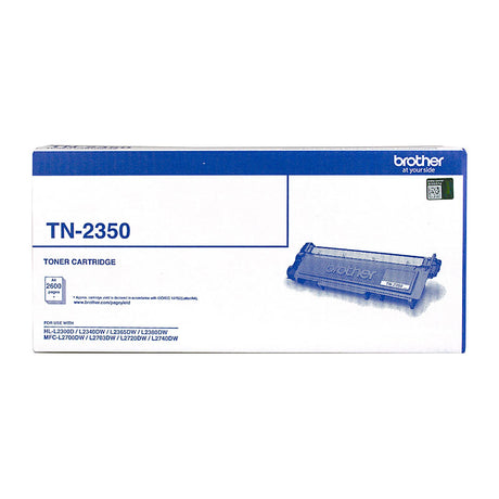 TN-2350 Mono Laser Toner - High Yield Cartridge, HL-L2300D/L2305W/L2340DW/L2365DW/2380DW/MFC-L2700DW/2703DW/2720DW/2740DW up to 2,600 pages