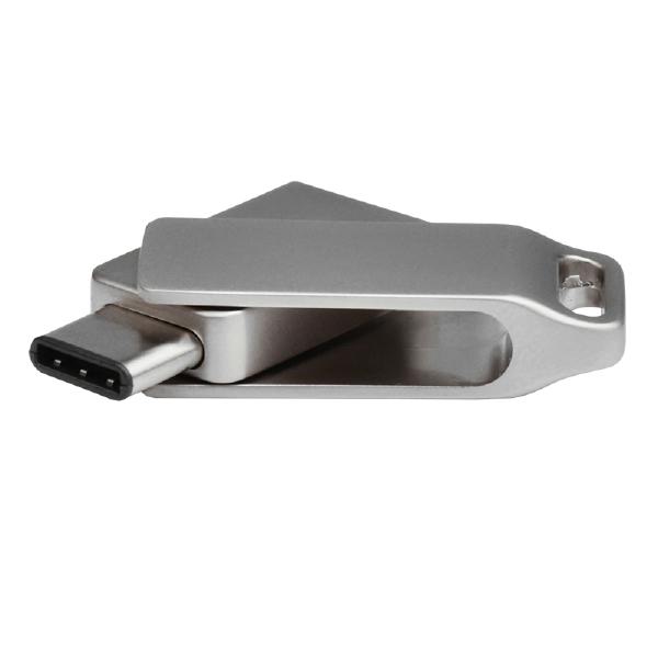 128GB USB-C OTG Pocket Disk drive - Works with USB-C, USB Type-C, USB-A, USB 3.0