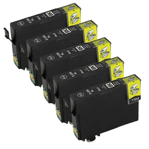 Compatible Premium 5 x 220XLBK  High Yield Black Ink Cartridge - for use in  Printers
