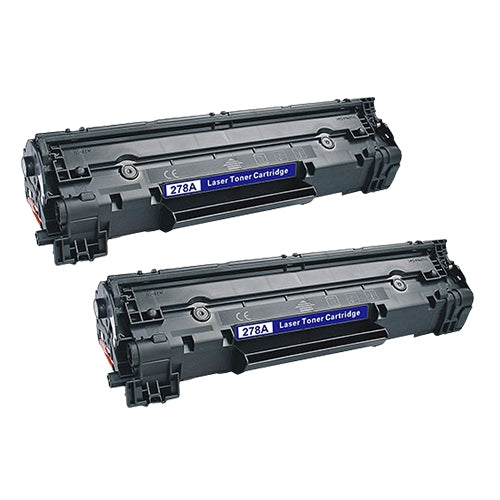 Compatible Premium 2 x 78A Black (CE278A) Toner Cartridge - for use in  Printers