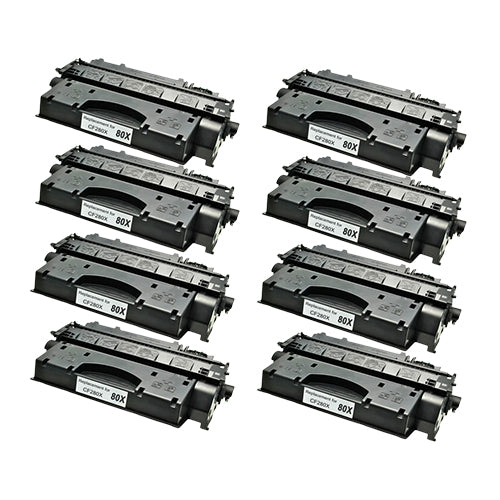Compatible Premium 8 x 80X Hi Capacity Toner Cartridge (CF280X) - for use in  Printers