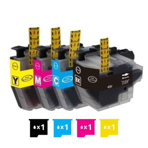 Compatible Premium 4 Pack  LC-3319XL Compatible Ink Cartridges Combo (High Yield of  LC-3317) [1BK, 1C, 1M, 1Y] - for use in  Printers