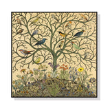 Wall Art 60cmx60cm Tree Of Life Black Frame Canvas