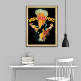 Wall Art 90cmx135cm Birra Itala Pilsen Black Frame Canvas