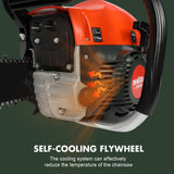 Petrol Chainsaws Commercial  20" Bar  62cc E-Start Tree Pruning Top Handle
