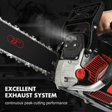 Petrol Chainsaw Commercial 62CC 22" Bar E-Start Tree Pruning Top Handle