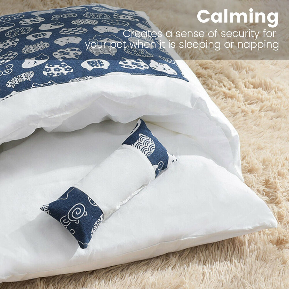 Pet Sleeping Bag (L size Fortune Cat) FI-PB-102-KT