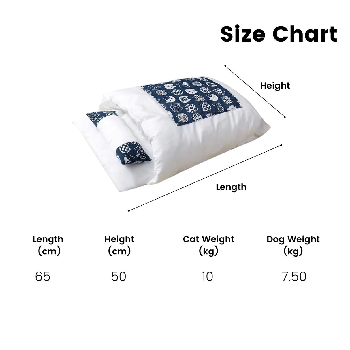 Pet Sleeping Bag (L size Fortune Cat) FI-PB-102-KT