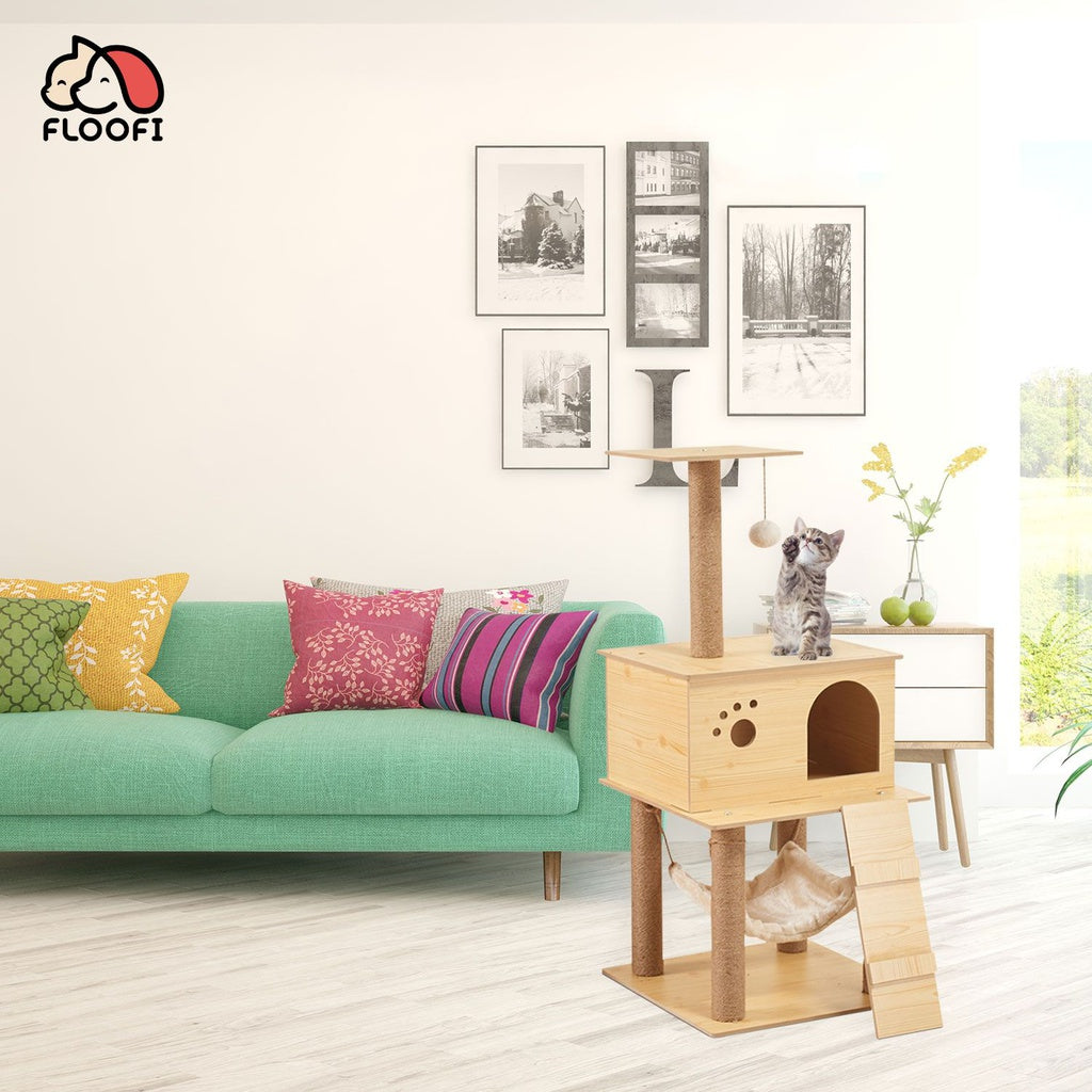 130cm Wooden Cat Tree FI-CT-155-BJ