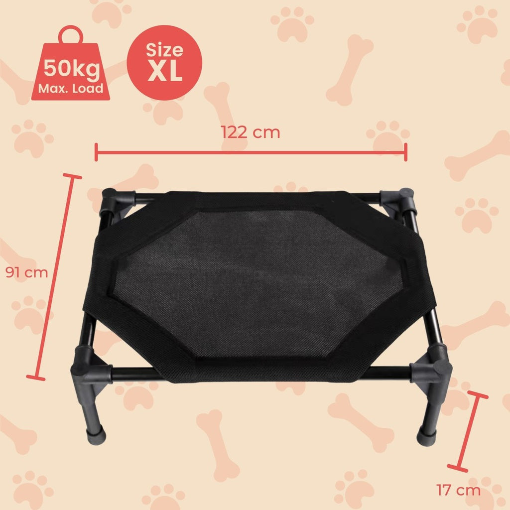 Elevated Pet Bed (XL Black) FI-PB-266-QQQ