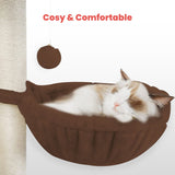 104cm Plush Cat Condo Cat Tree Brown FI-CT-167-ZZ