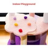 128cm Butterfly Plush Cat Condo Cat Tree Pink Purple FI-CT-152-MM