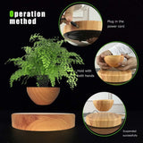 Magnetic Levitating Plant Pot Oak GO-MLP-108-HCNT