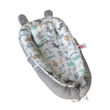 Breathable Material Hidden Zipper Portable Baby Lounger & Baby Nest With Pillow (Animals)