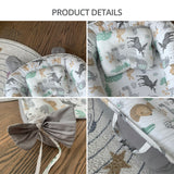 Breathable Material Hidden Zipper Portable Baby Lounger & Baby Nest With Pillow (Animals)