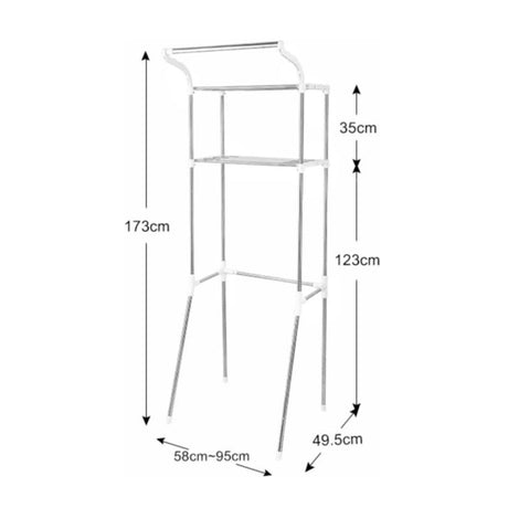 Over Toilet Storage Shelf 2-Tiers GO-OTS-100-BYN