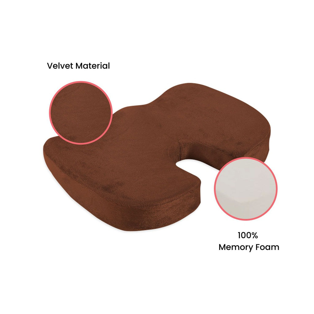 Memory Foam Seat U Shape Brown