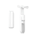 USB Rechargeable Portable Handheld Fan with 3 Speed(White) GO-HF-100-XHT