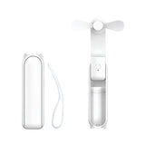USB Rechargeable Portable Handheld Fan with 3 Speed(White) GO-HF-100-XHT