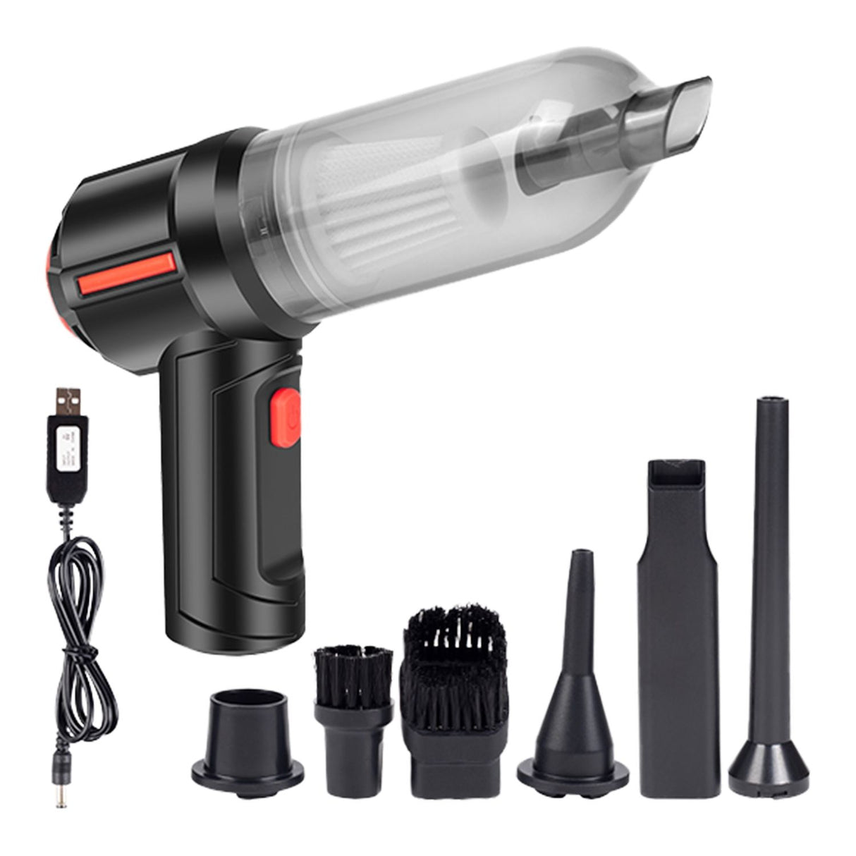 Cordless Air Duster with Vacuum (Black) MK-ADV-101-HL