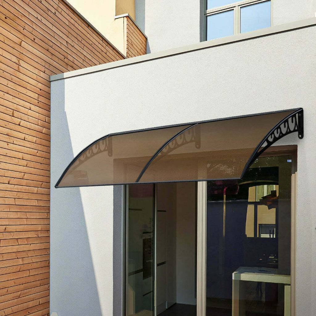 Window Door Awning Canopy Outdoor UV Patio Rain Cover Tawny 1M X 2M Type 3 NE-AG-105-SU